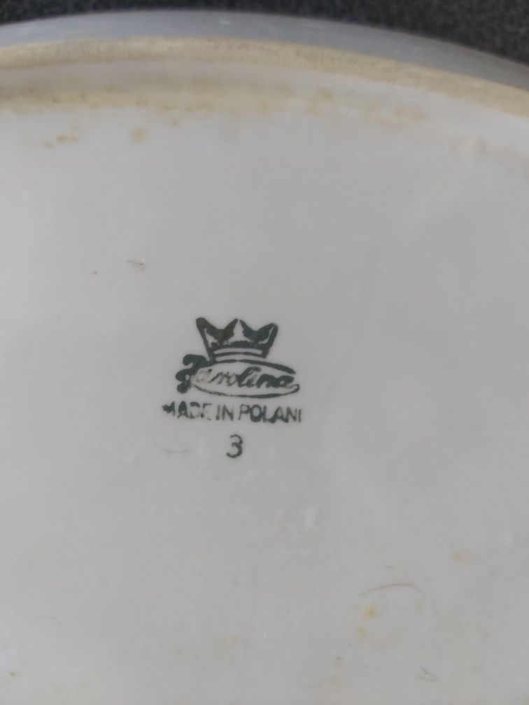 Patera Karolina porcelanowa mała talerzyk podłużny porcelana ozdobna