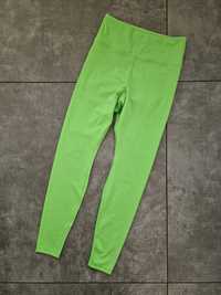 H&M legginsy sportowe treningiwe limonka neonowe 36 S