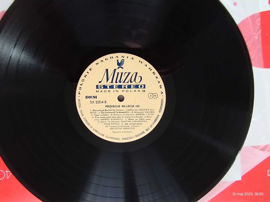 Przeboje 40- lecia, komplet 5 płyt w stanie jak nowe NM