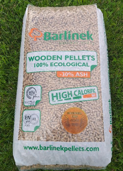 Pellet Barlinek , EN+A1, DIN+,pelet iglasto-liściasty, certyfikowany