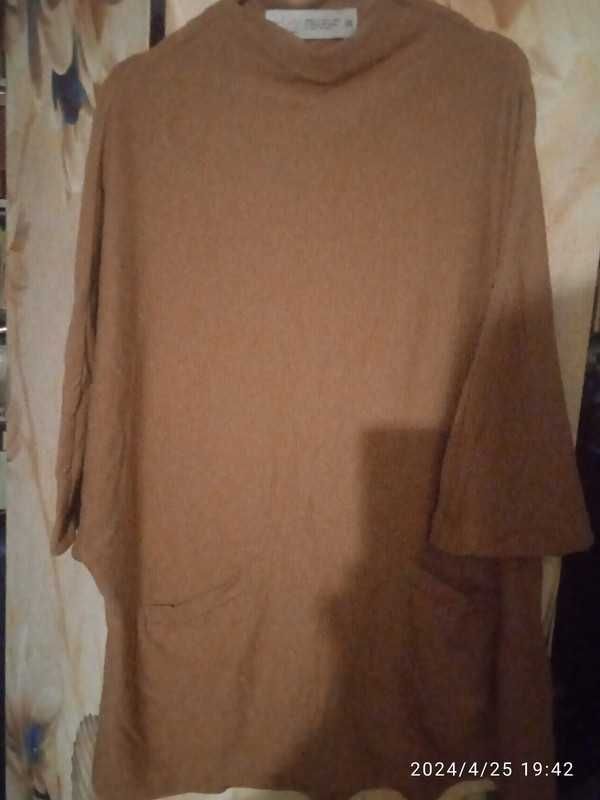 Bluza ponczo Jackie camel Risk made in Warsaw