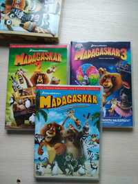 Madagaskar DVD części 1-3