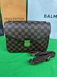 Torebka LV Louis Vuitton Metis brazowa kratka Damier Ebene Skórzana