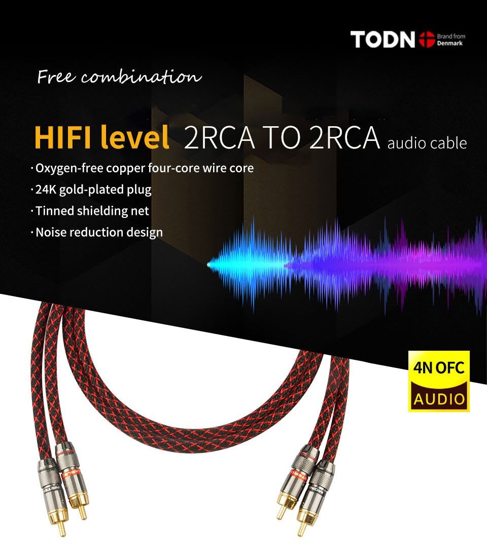 Canare 2RCA к 2RCA Аудио Кабель 0.5м, 4N OFC