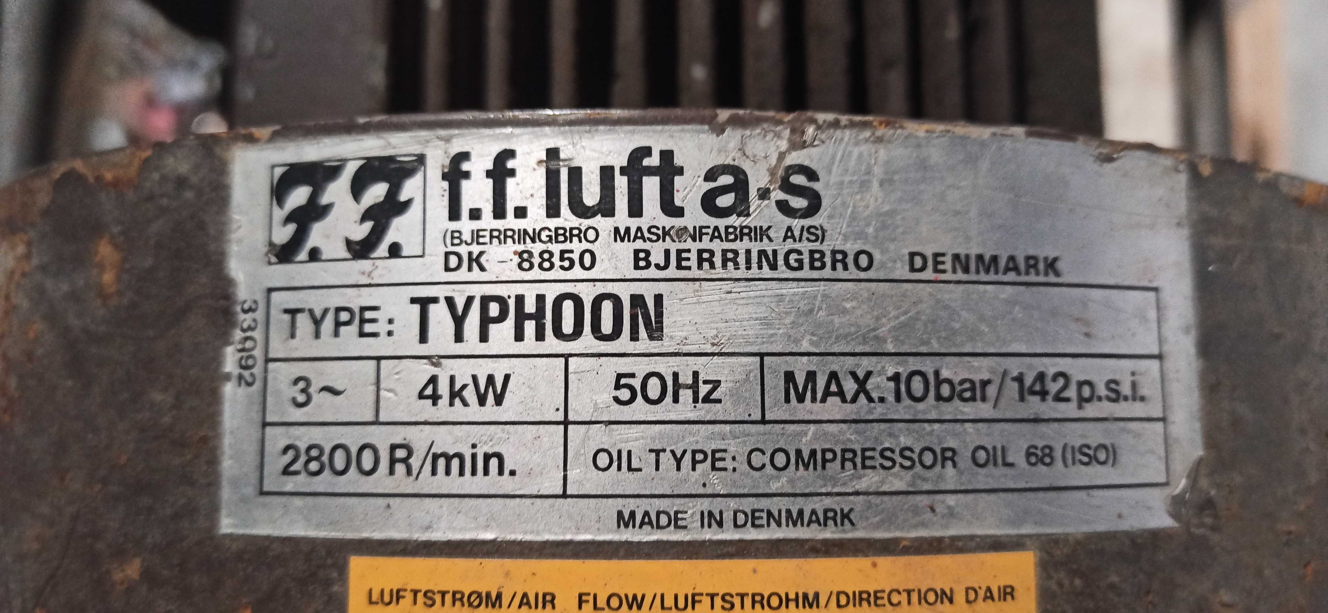 Kompresor FF TYPHOON duński