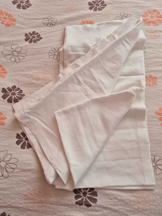 Obrus lniany biały firmy "Lniany zakątek" 160x340cm