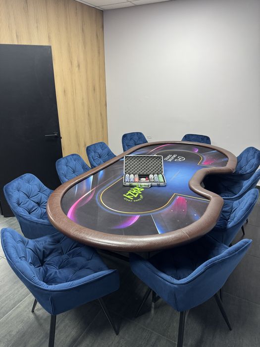 Стіл для покера + 10 стільців