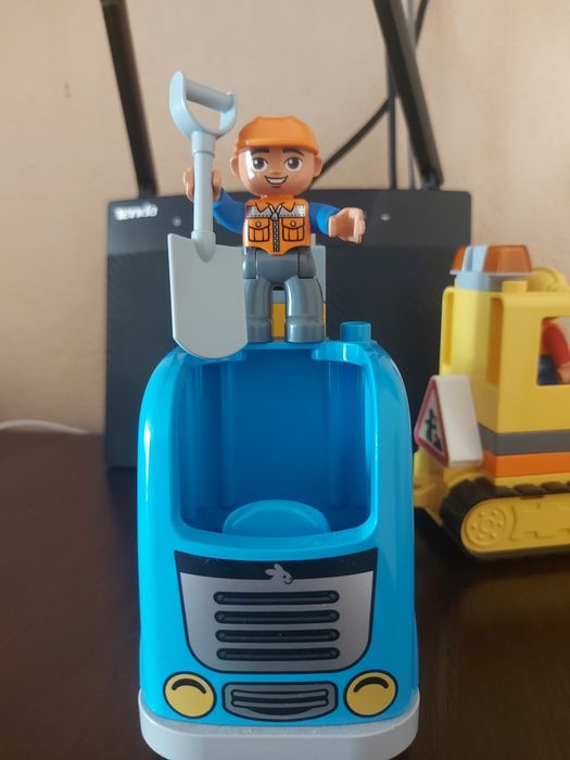 Лего дупло Lego duplo 10812 Вантажівка та гусеничний екскаватор