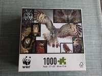 Puzzle ze zdjęciami sów. Z seri WWF. 1000 el.
1000 elementów.