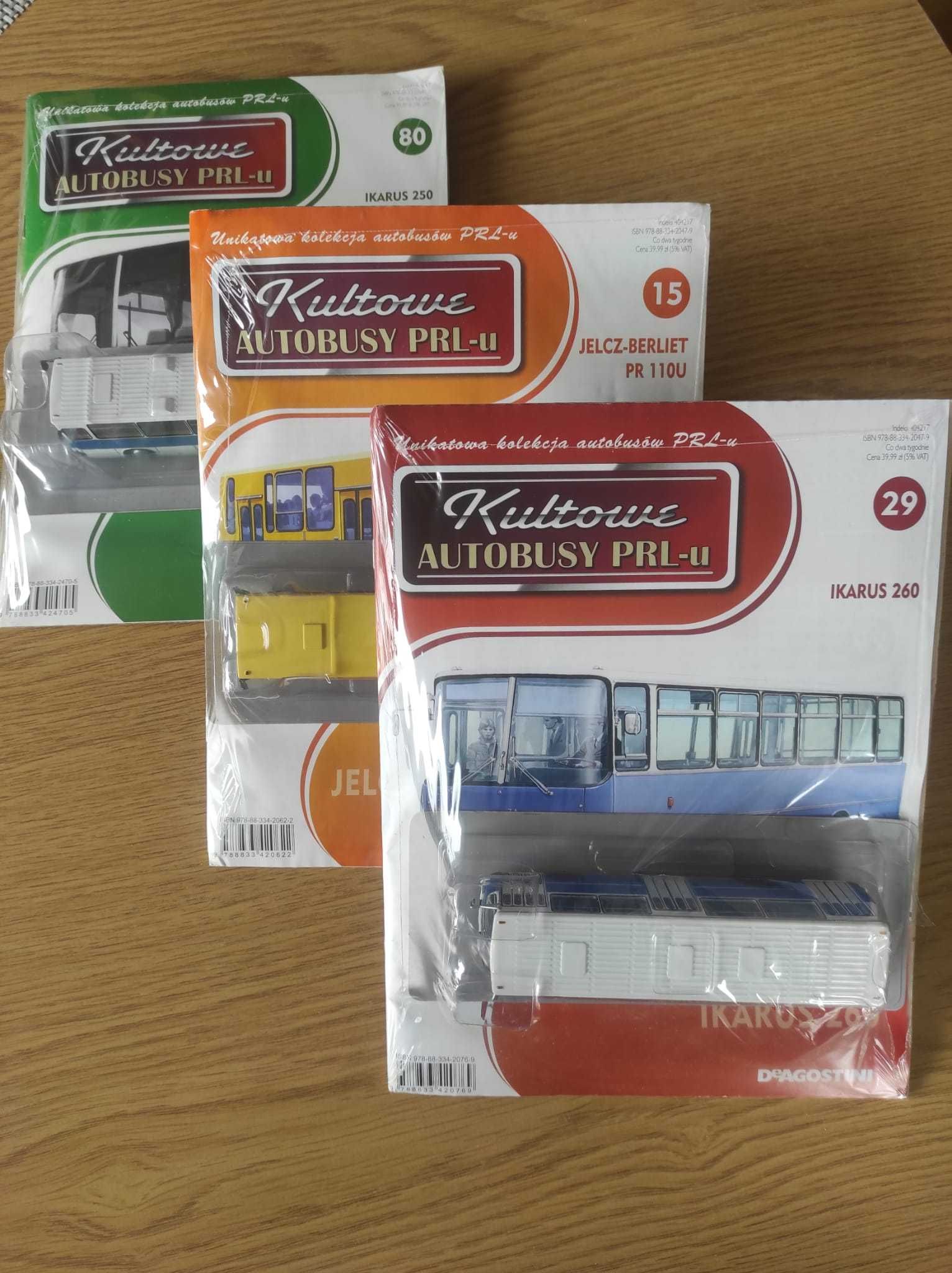 Kultowe Autobusy PRL - skala 1:72  - Zestaw 3 Autobusów.