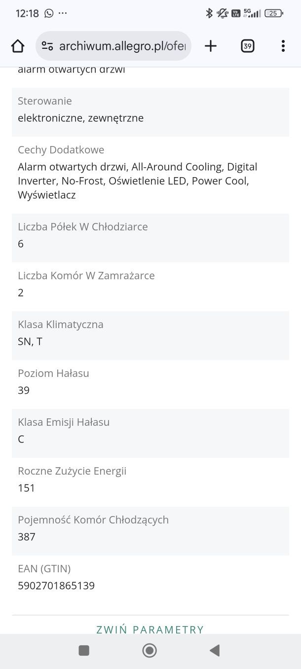 Zestaw lodówka plus zamrażarka Samsung duże pojemności