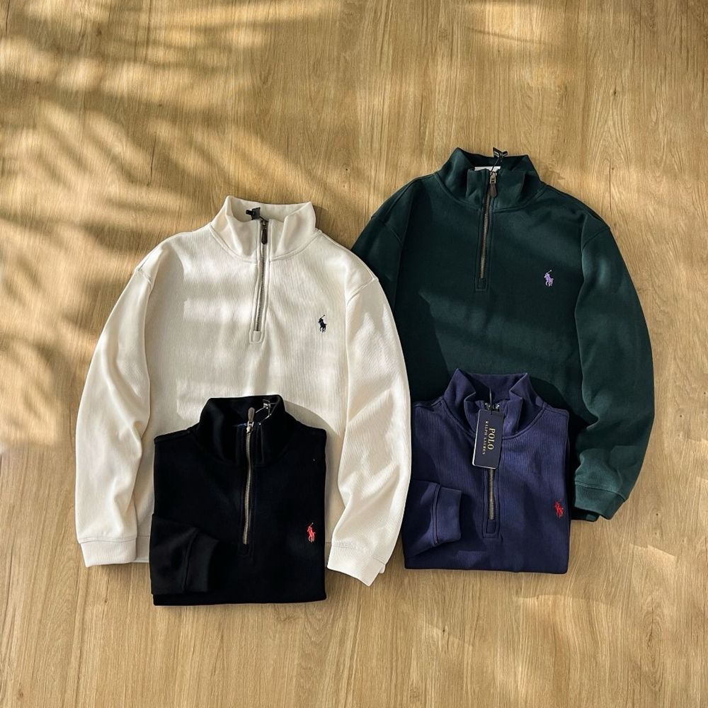 Зіп худі Polo Ralph Lauren 1/3 zip hoodie | кофта old money