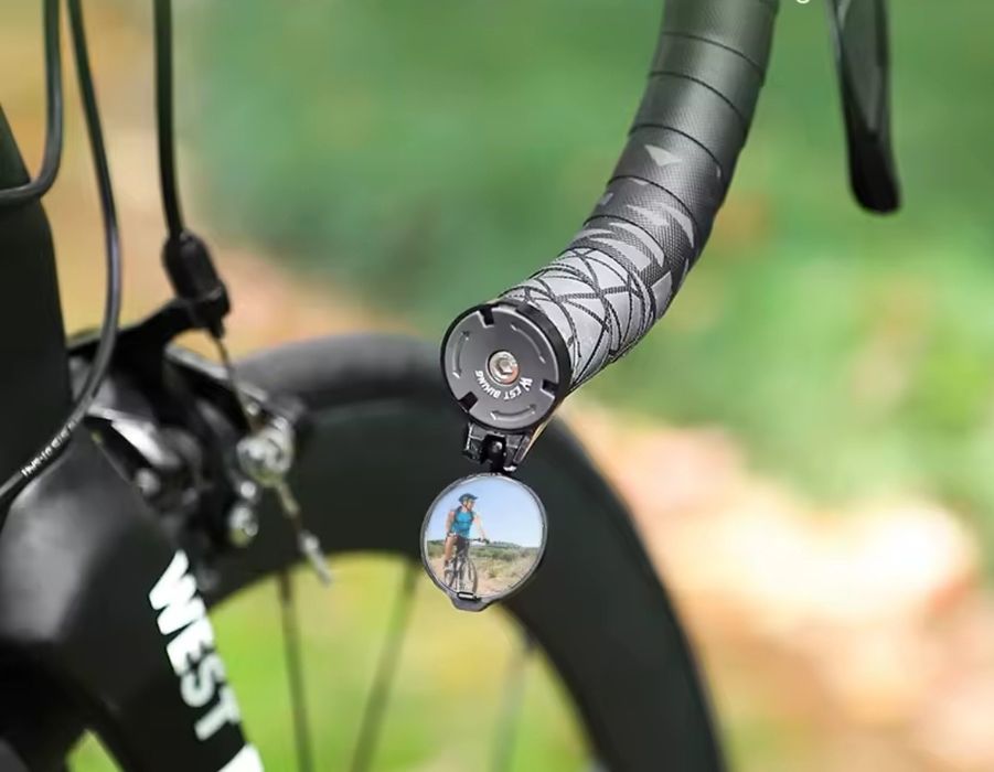 Lusterko rowerowe boczne do korka kierownicy