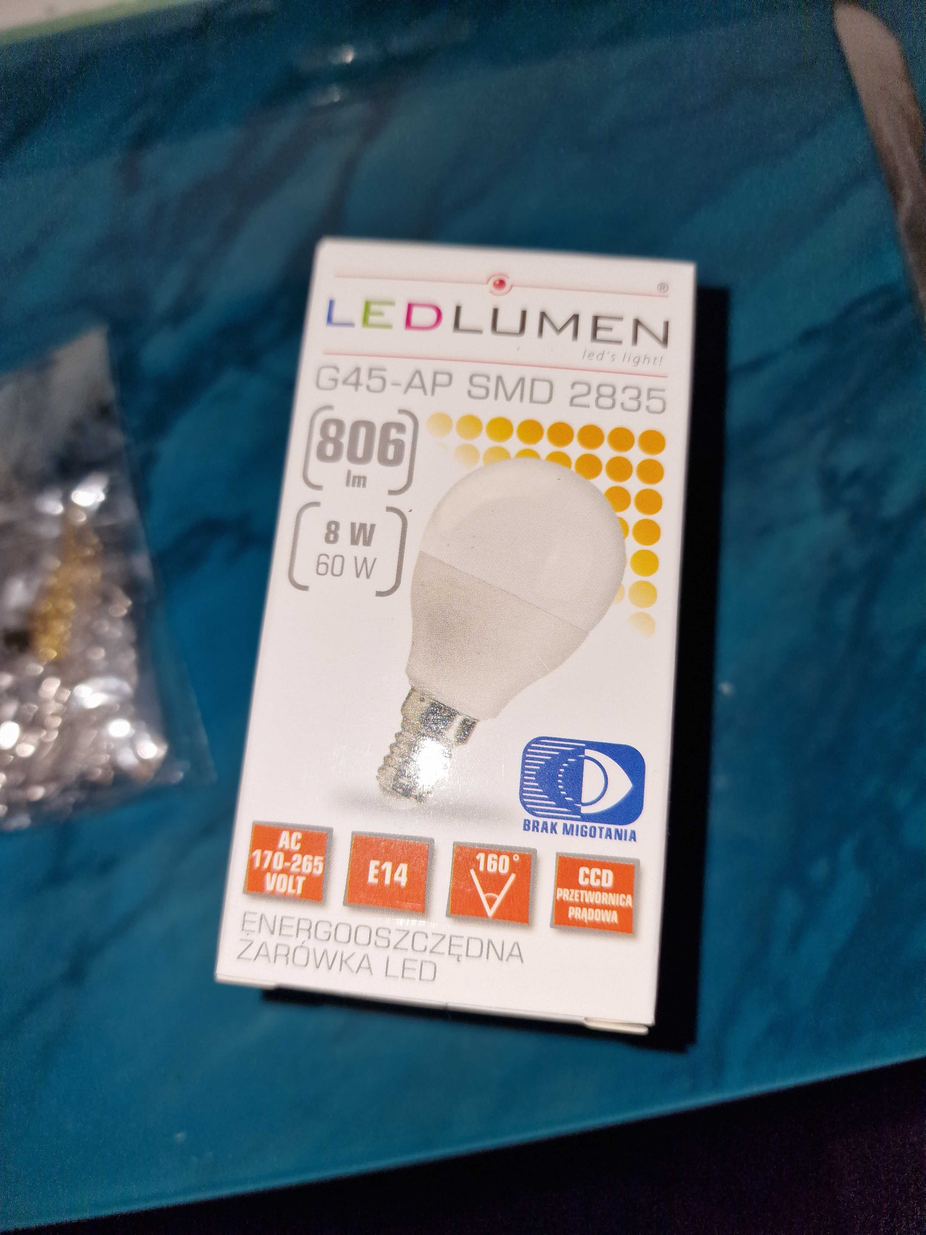 Żarówki E14 LED 12 sztuk. Zestaw. Ledlumen E14 806lm A+