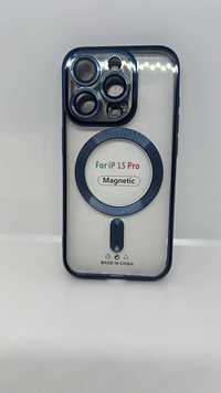 Case Electro Mag Cover z MagSafe do IPHONE 15 PRO Blue +ochrona kamery
