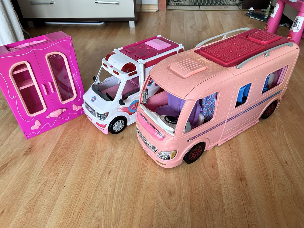 Kamper barbie karetka barbie szafa dla lalek barbie