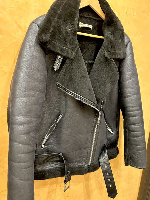 Дублянка авіатор, еко дублянка косуха, чорна дублянка пілот