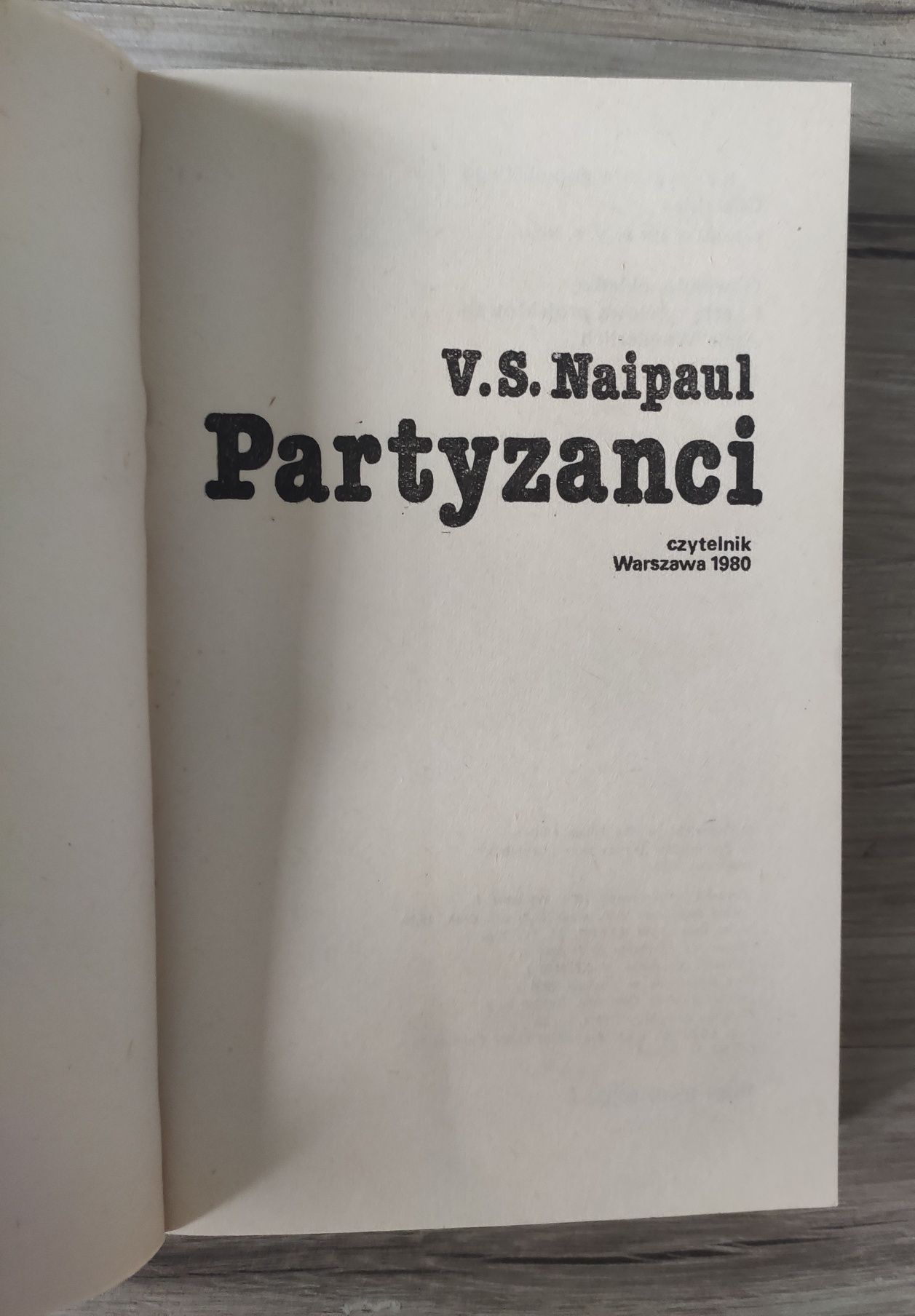 Partyzanci V.S. Naipaul