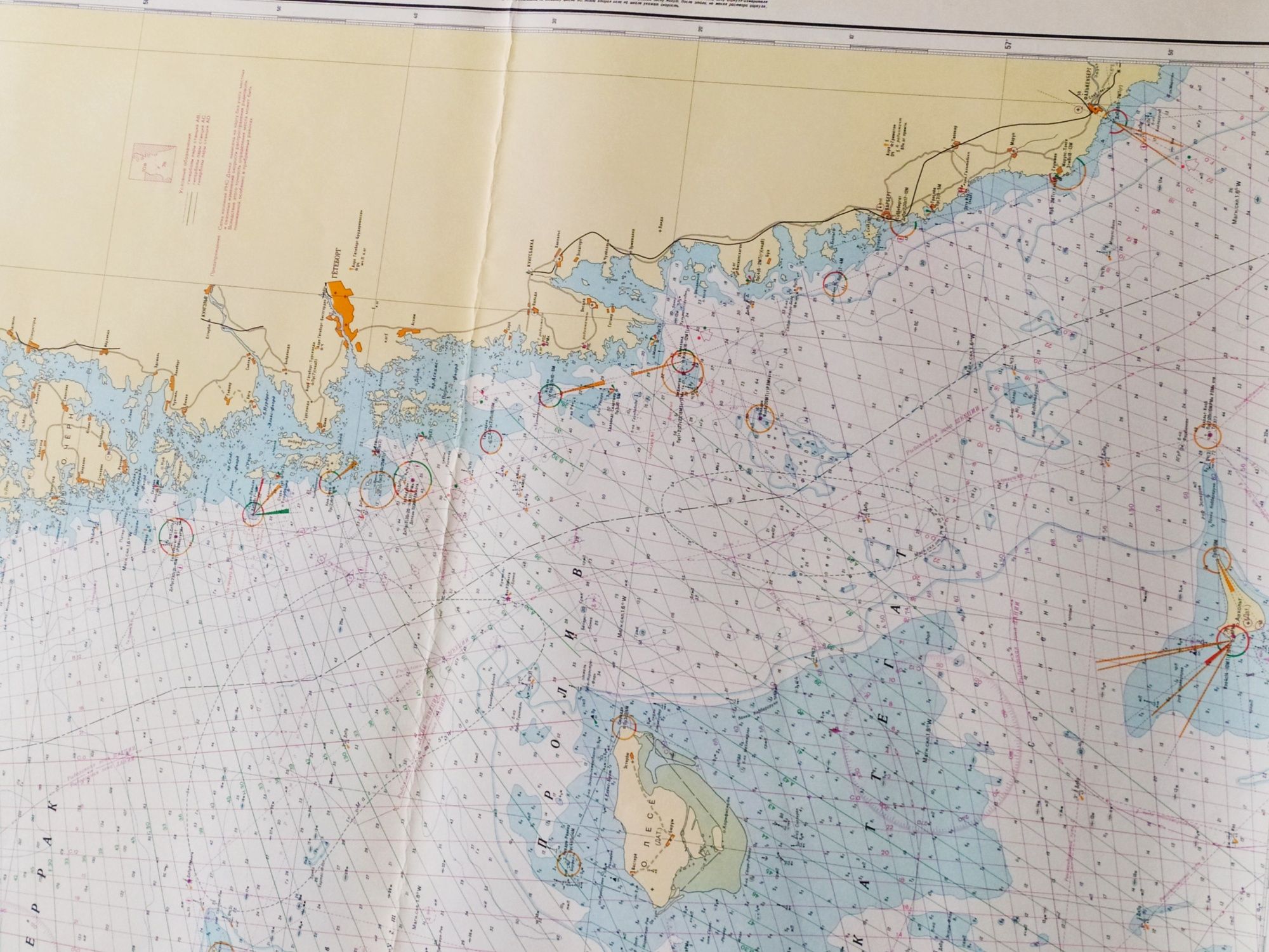 Карта Балтийское море Балтика фьорды Каттегат Скагеррак северный полюс