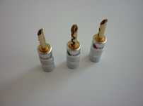 Fichas conectores colunas banana Nakamichi
