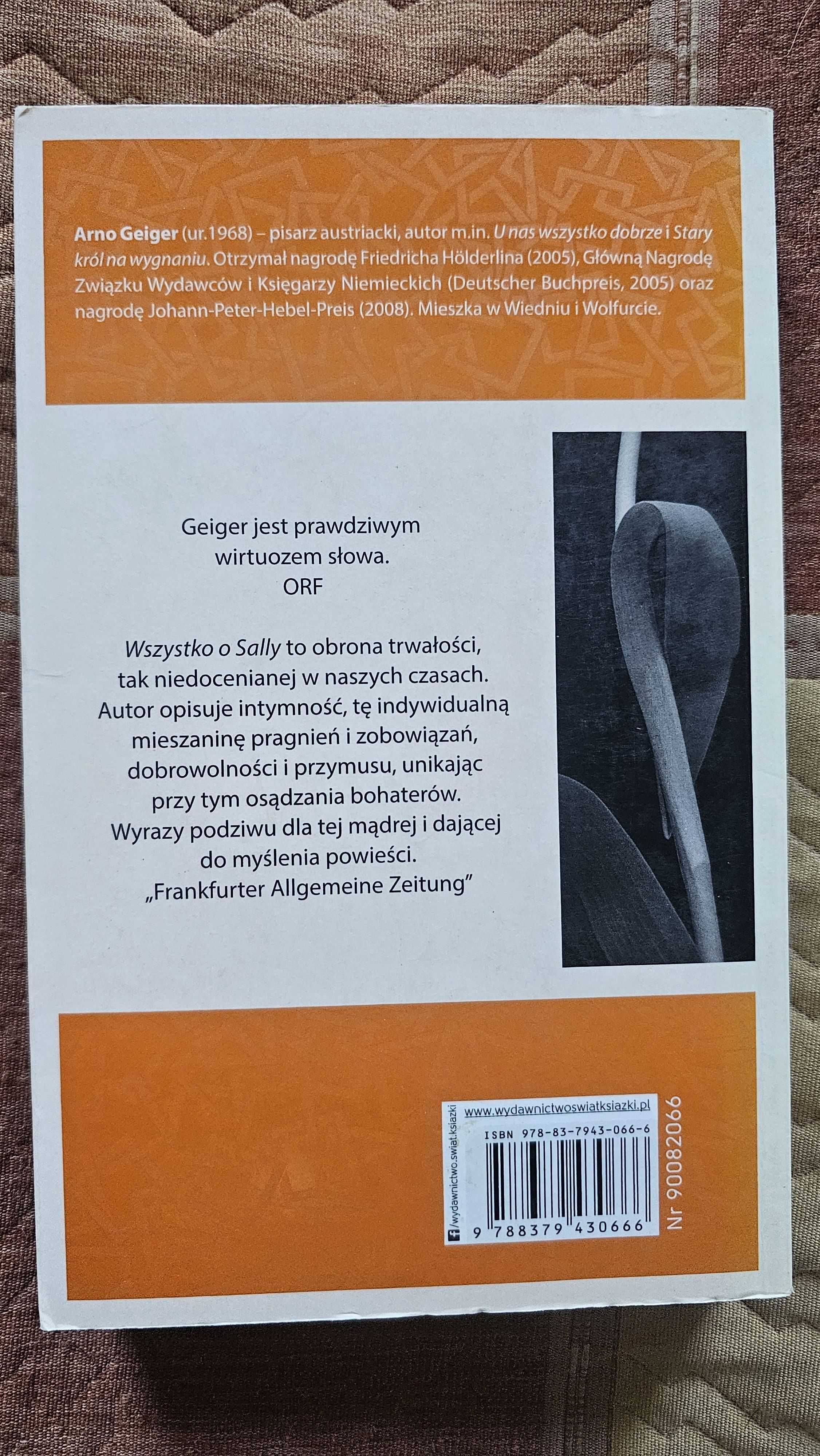 A7 Arno Geiger - Wszystko o Sally Seria Mistrzowie Prozy BDB