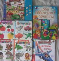 Zestaw 7 kartonikowych książeczek dla chłopców 2-4 latka
