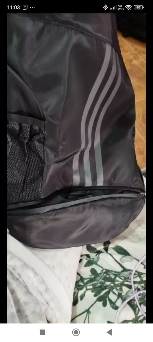 Hit plecak unisex trening siłownia sport czarny 3paski