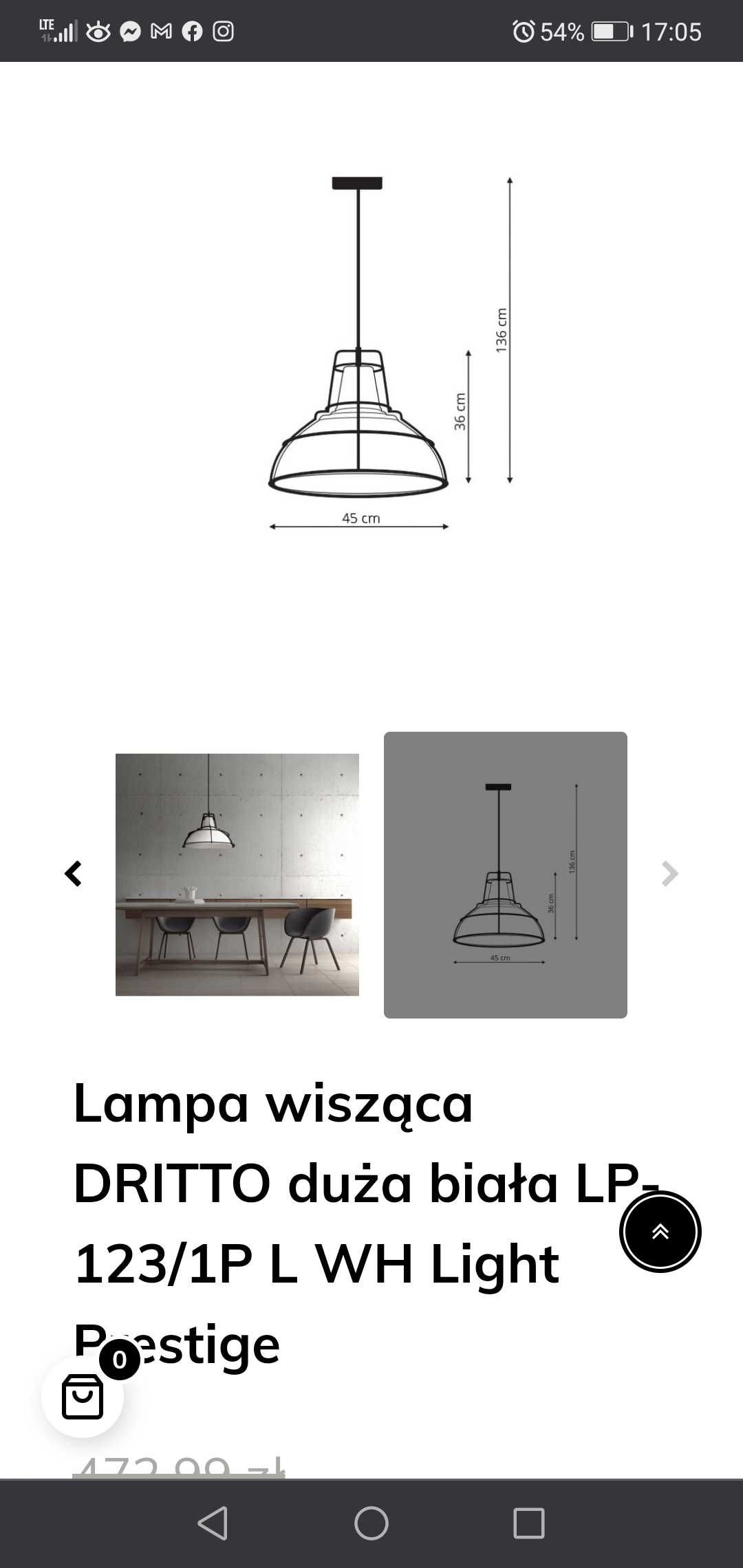 Lampa dritto loftowa