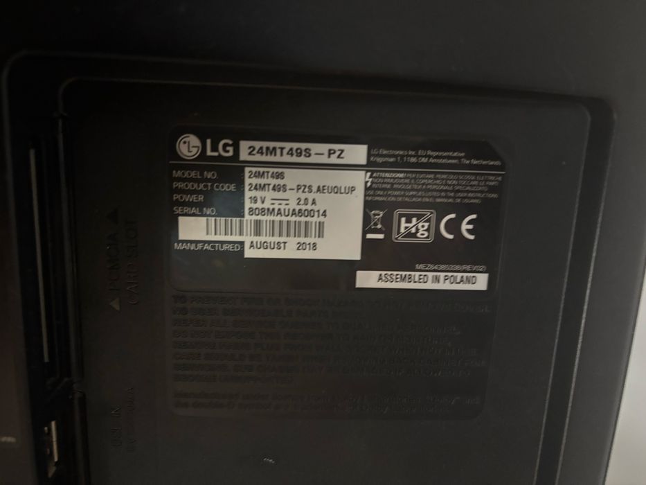 Televisão Monitor LG
