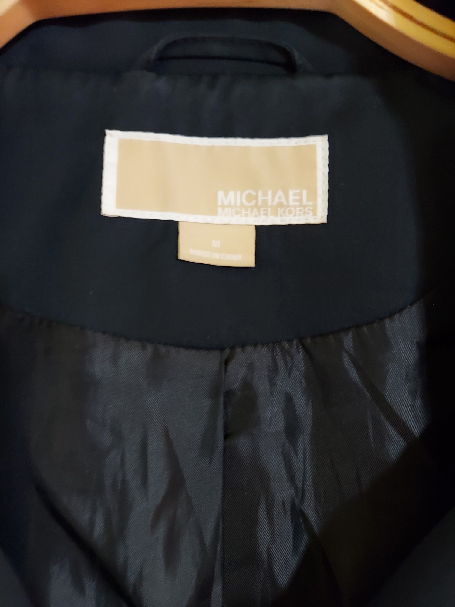 Granatowy płaszcz, prochowiec r. M  Michael Kors