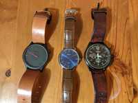 Relógios Cronógrafo Fossil Brattleboro,  preto e azul