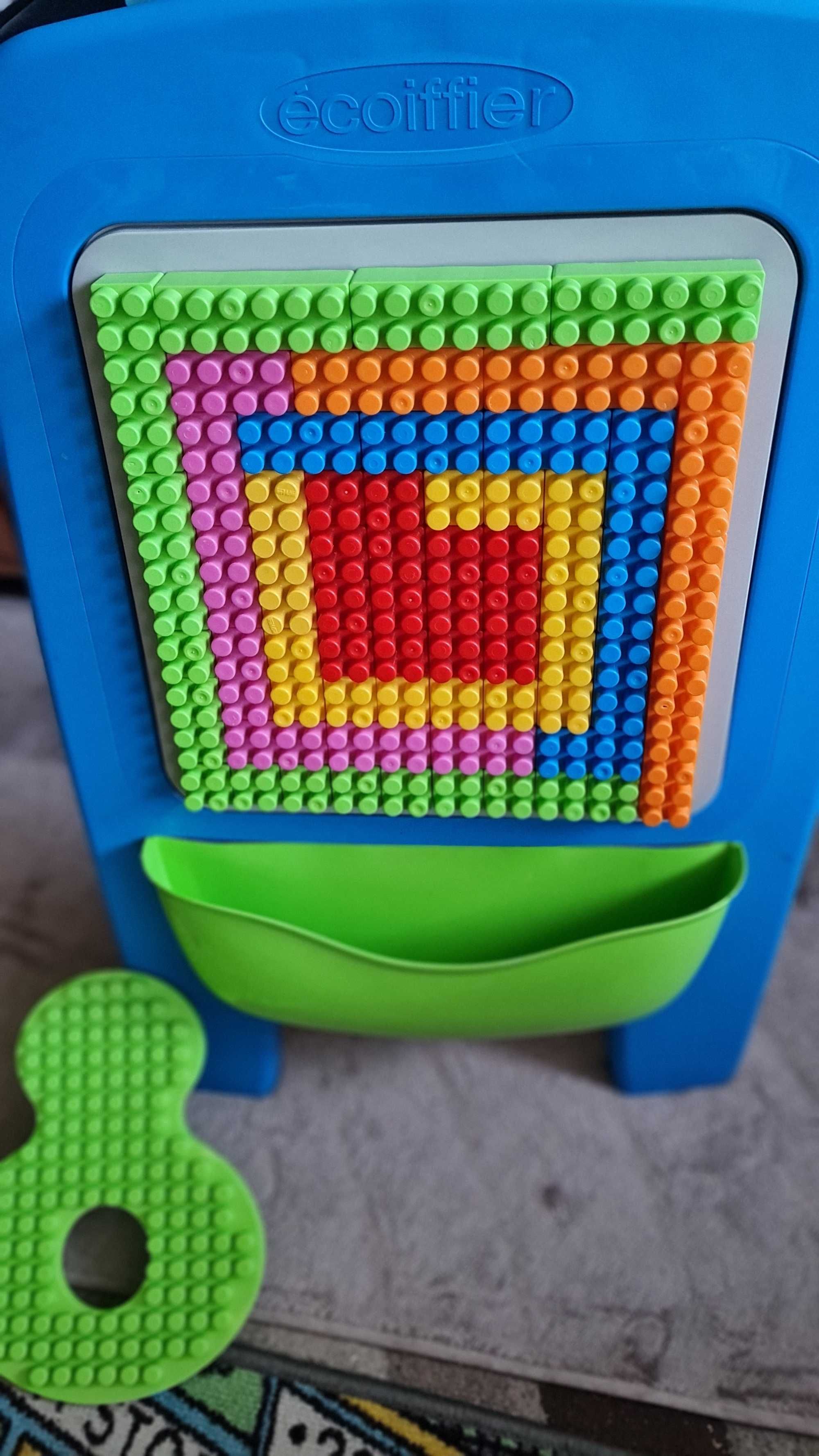 Tablica edukacyjna Ecoiffier + krzesełko Stan bdb