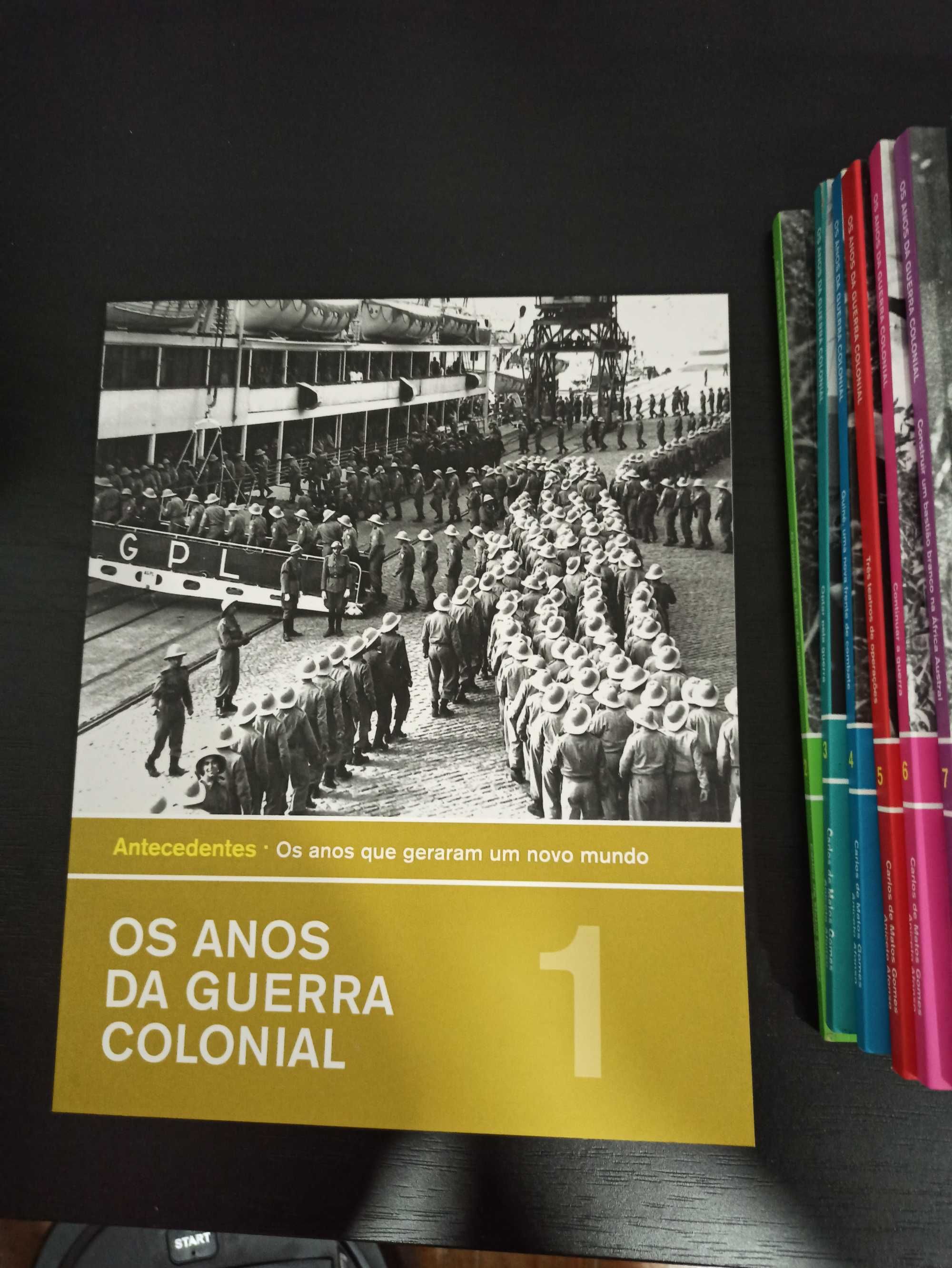 Coleção livros " Os anos da guerra colonial" Volume 1 ao 10