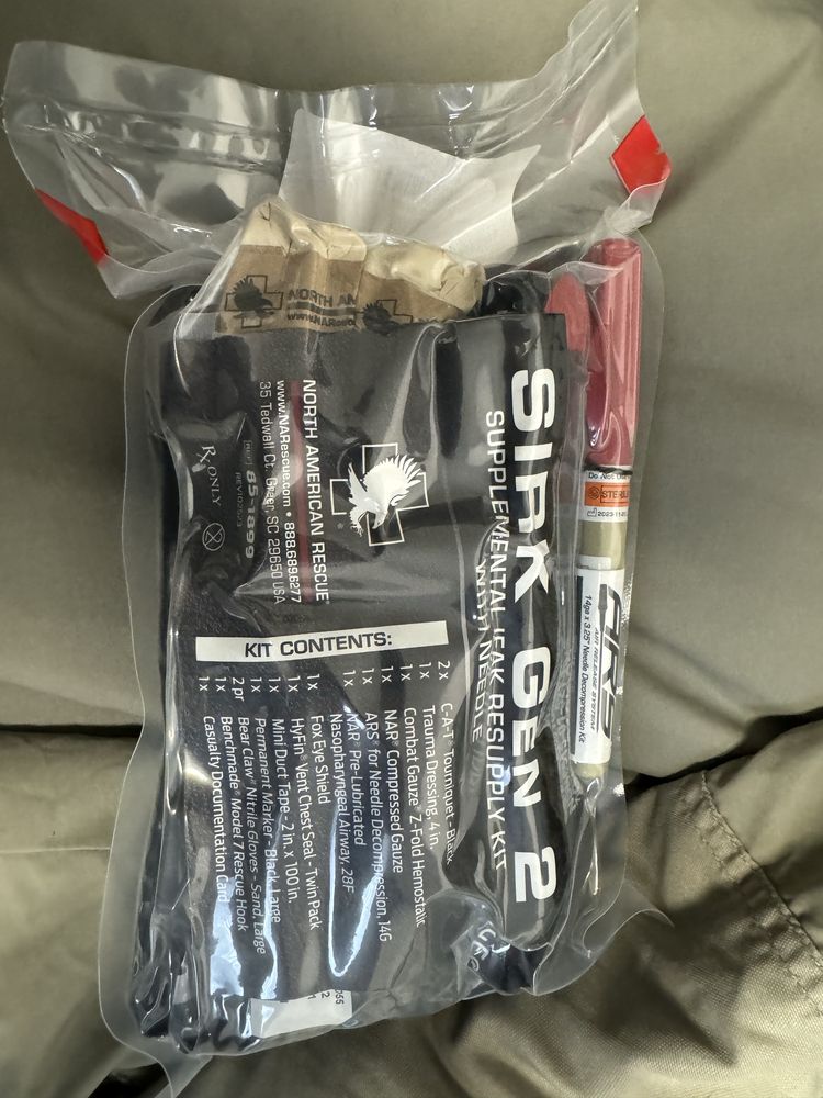 Набір комплектуючих для аптечки NAR SIRK 2 IFAK Resupply Kit GEN 2