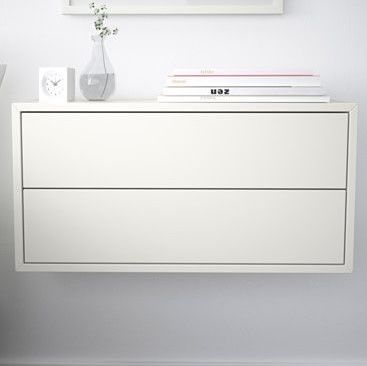 Armário módulo branco com 2 gavetas Eket IKEA