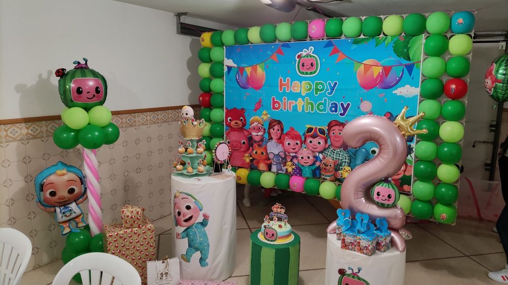 Tela em tecido Cocomelon