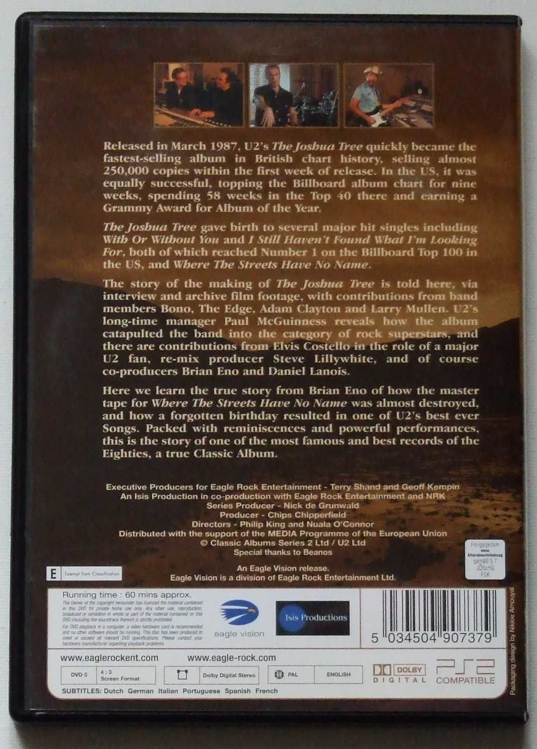 U2 – The Joshua Tree, DVD