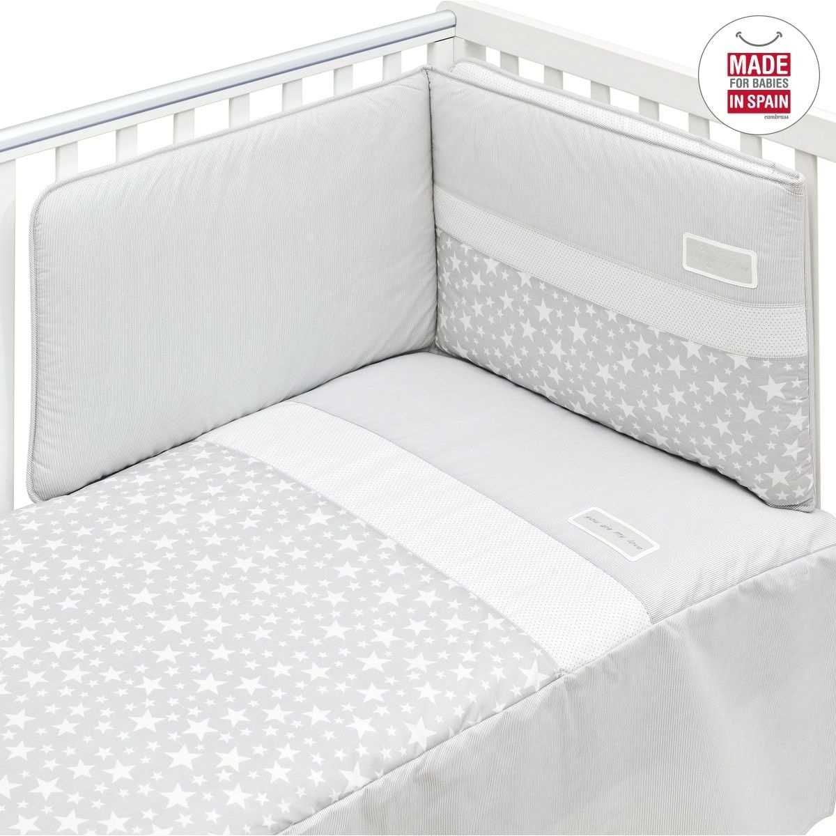 Conjunto de edredão e protetor para cama de bebé Cambrass