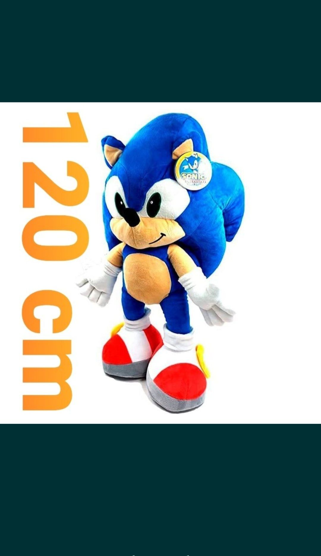 Peluche Sonic 70cm e 120cm