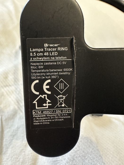 Lampa led ring + uchwyt do telefonu. Mini studio stremingowe!