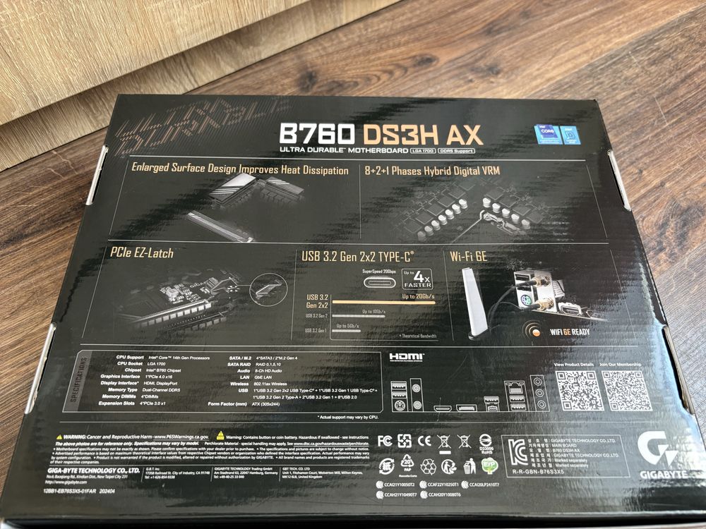 Gigabyte B760 DS3H AX