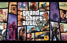 GTA V fototapeta, naklejka 100x70cm - Tapeta samoprzylepna