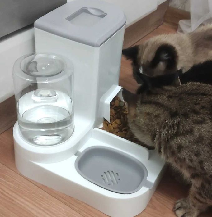 Дозатор їжі для котів та собак з автоматичною подачею корму та води