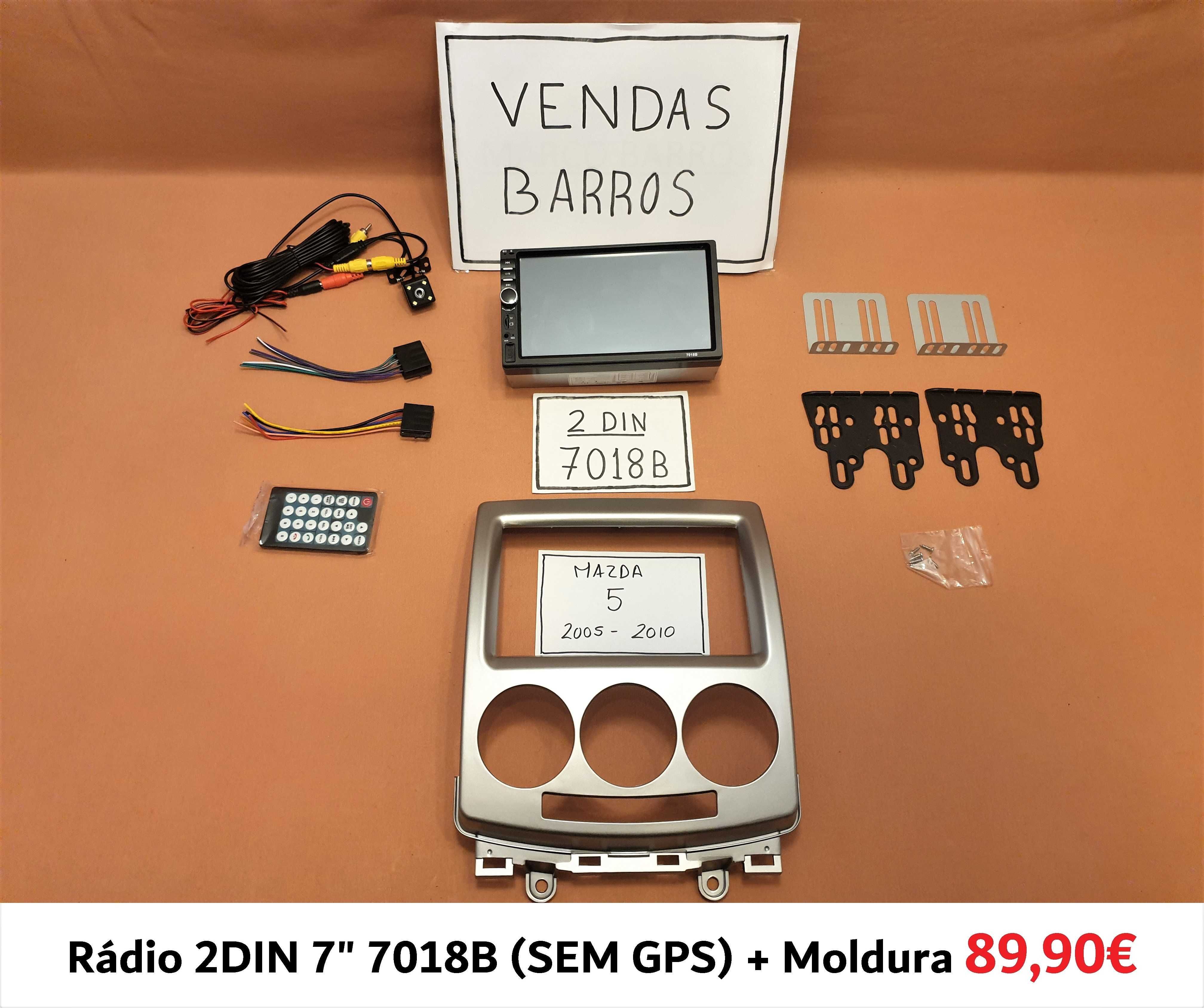 (NOVO) Rádio 2DIN • MAZDA 5 (2005 a 2015) • Android GPS [4+32GB]