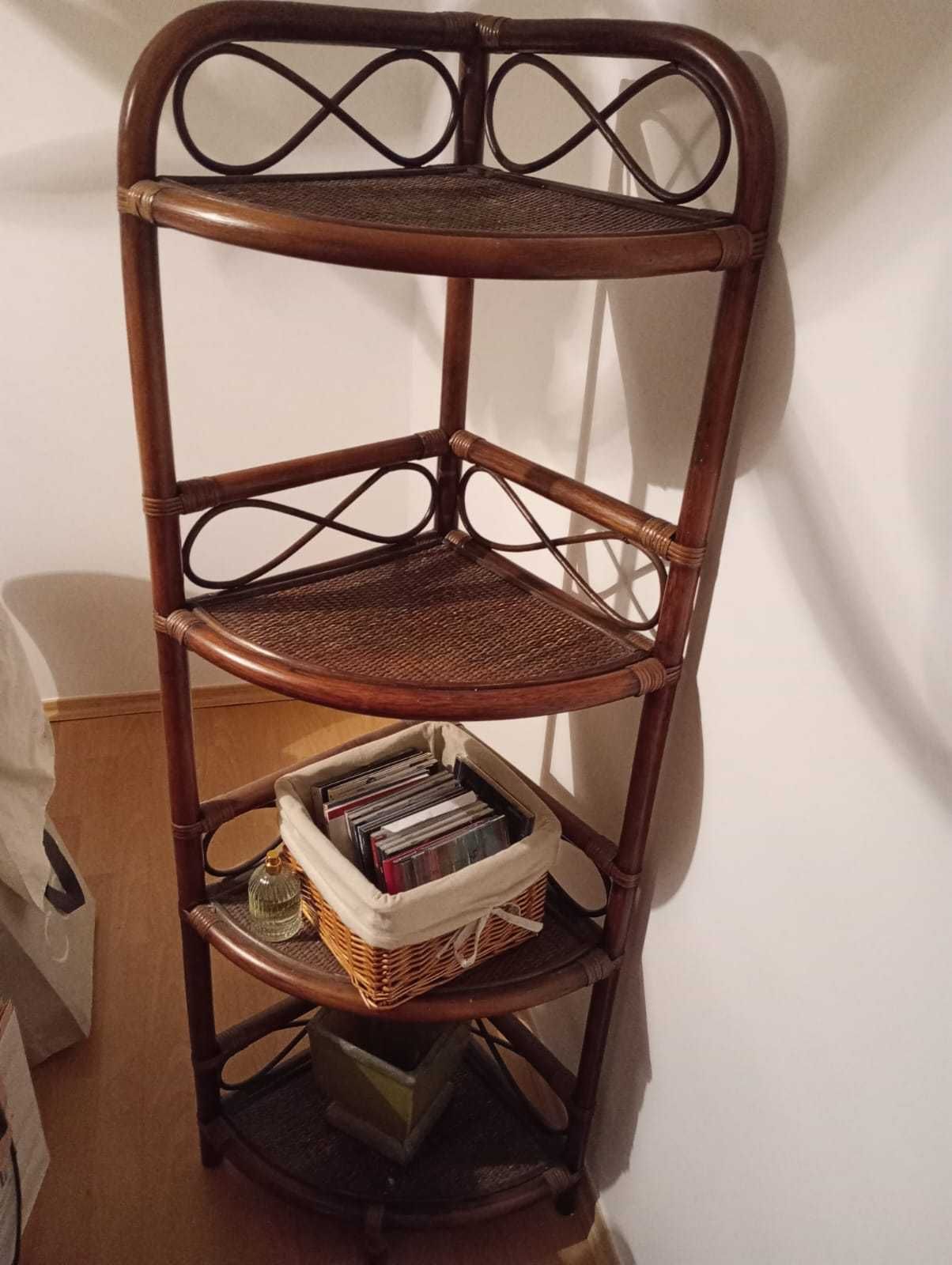 Szafka / półka narożnikowa rattan