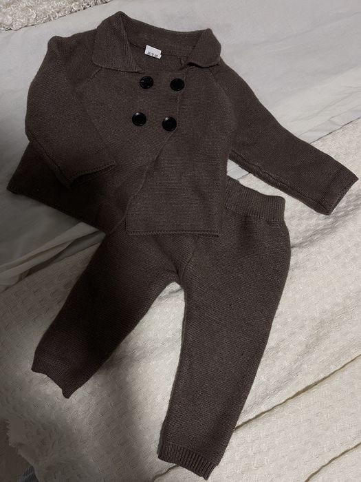 Дитячий в‘язаний шоколадний костюм