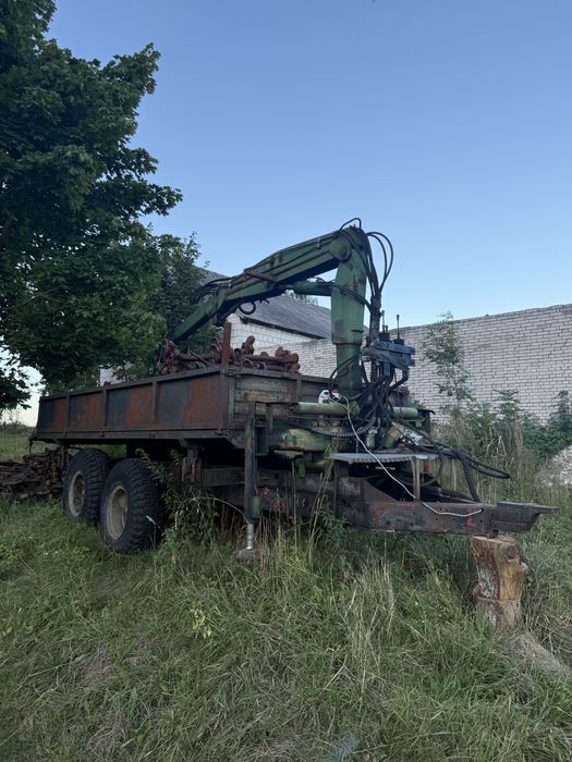 Przyczepa SAM żuraw, wywrot 3 strony, tandem
