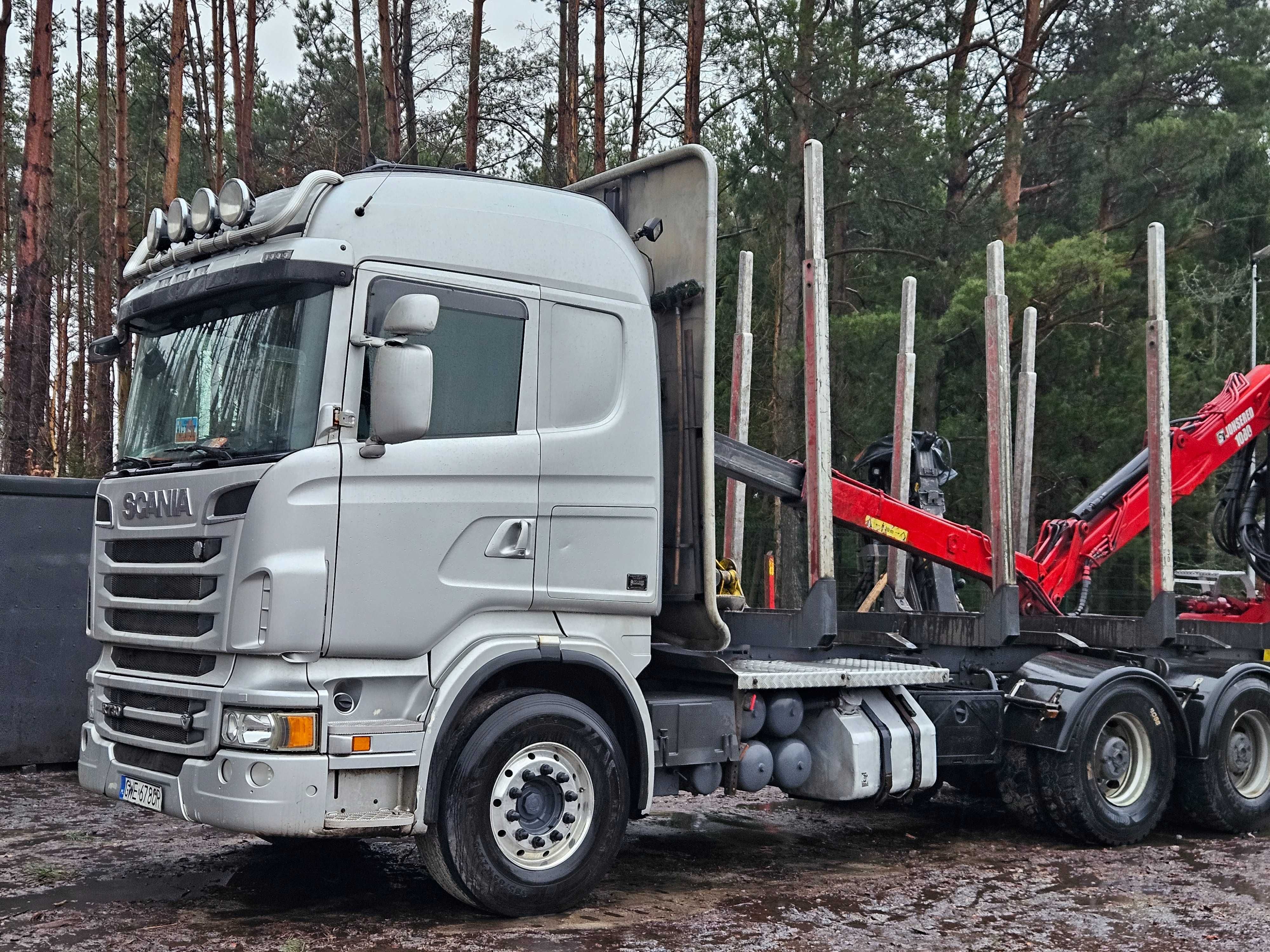 Scania do drewna drzewa lasu 6x4