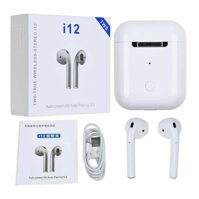 Бездротові сенсорні навушники Bluetooth i12-TWS