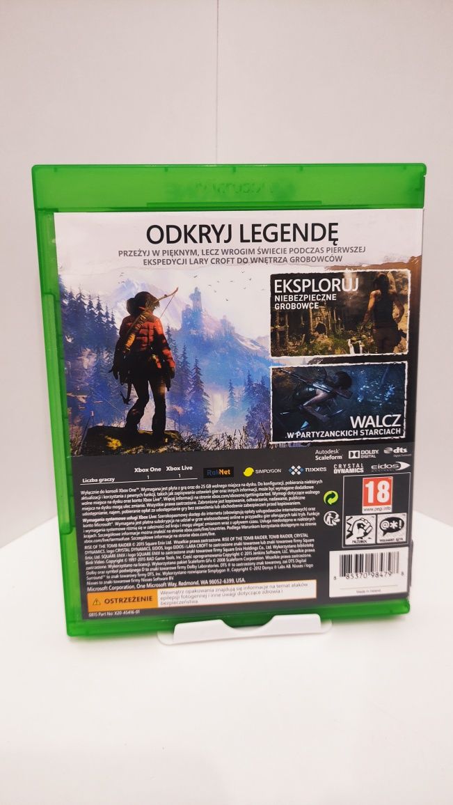 Tomb Raider rise of the Xbox One PL